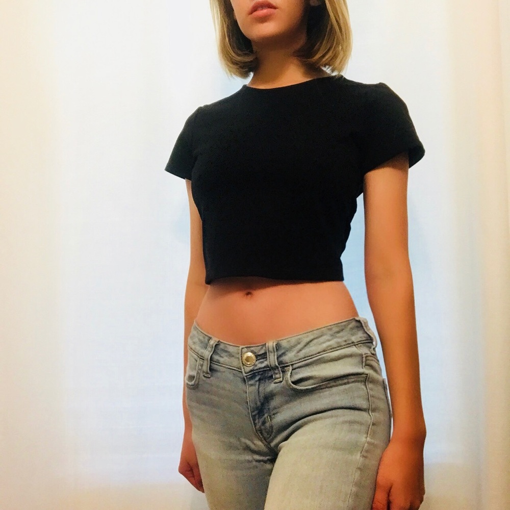 Black Crop Top